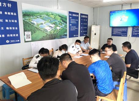 柳江区人社局到拉堡污水处置惩罚厂项目调研